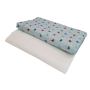Set cearceafuri Stelute somnoroase, cu elastic, din bumbac, 63x127 cm KDECE263127SS