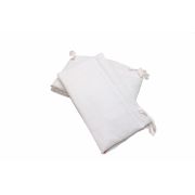 Set protectii patut Alb cu dantela, din bumbac, 60x120 cm KDESPNBACD