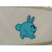 Set protectii patut Animale brodate, din bumbac KDESPBAB60