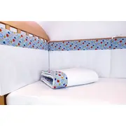 Set protectii patut Dansul Bulinelor, din bumbac, 50x100 cm KDE20NBDBBABY