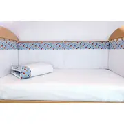 Set protectii patut Dansul Bulinelor, din bumbac, 50x100 cm KDE20NBDBBABY