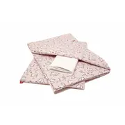 Lenjerie pat copii Baby Bear Roz, din bumbac, 60x120 cm, 110x125 cm set 4 piese KDELP41103560120BBR