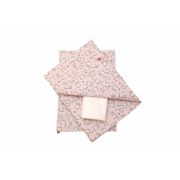 Lenjerie pat copii Baby Bear Roz, din bumbac, 63x127 cm, 110x125 cm set 4 piese KDELP41103563127BBR