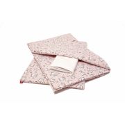 Lenjerie pat copii Baby Bear Roz, din bumbac, 70x120 cm, 100x135 cm set 4 piese KDELP41004070120BBR