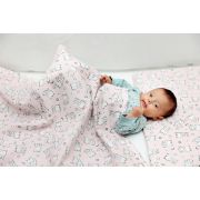 Lenjerie pat copii Baby Bear Roz, din bumbac, 70x120 cm, 75x100 cm set 3 piese KDELP3753570120BBR