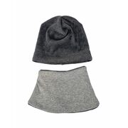 Set caciula cu guler Fleece Gray, 35-39 cm KDECPF36GR