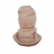Set caciula cu guler Fleece Pink, 35-39 cm KDECPF36PINK