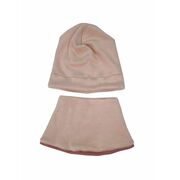 Set caciula cu guler Fleece Pink, 35-39 cm KDECPF36PINK