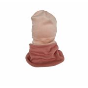 Set caciula cu guler Fleece Pink, 48-50 cm KDECPF35PINK