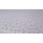 Set cearceafuri Pink Ducks, cu elastic, din bumbac, 70x120 cm KDECE270120PKDK
