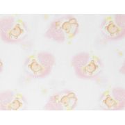Set protectii patut Pink Bear's Dream, din bumbac, 60x120 cm KDE35NBPBD