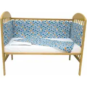 Set protectii patut Tiger Jungle, din bumbac, 50x100 cm KDE20NBTIGJBABY