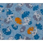 Set protectii patut Tiger Jungle, din bumbac, 50x100 cm KDE20NBTIGJBABY