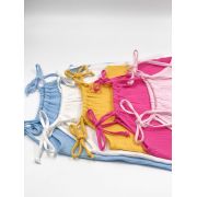 Top cu snur pentru copii, din muselina, Bluebird, 6-7 ani KDETSM67GBB