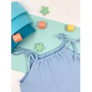 Top cu snur pentru copii, din muselina, Bluebird, 6-7 ani KDETSM67GBB