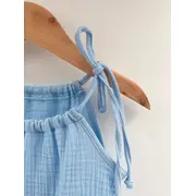 Top cu snur pentru copii, din muselina, Bluebird, 6-7 ani KDETSM67GBB