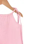 Top cu snur pentru copii, din muselina, Magic Pink, 6-7 ani KDETSM67WLP
