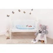 Baby Nest Ursuletul Martinica albastru - culcus bebelus pentru dormit, reversibil, multifunctional 100 x 60 cm KDEBN100UMA
