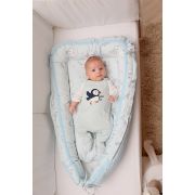 Baby Nest Ursuletul Martinica albastru - culcus bebelus pentru dormit, reversibil, multifunctional 100 x 60 cm KDEBN100UMA