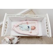 Baby Nest Ursuletul Martinica roz - culcus bebelus pentru dormit, reversibil, multifunctional 100 x 60 cm KDEBN100UMR