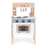 Bucatarie din lemn pentru copii cu accesorii, 48 x 26 x 77 cm, ecotoys hm232569 edeedihm232569