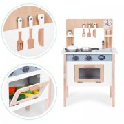 Bucatarie din lemn pentru copii cu accesorii, 48 x 26 x 77 cm, ecotoys hm232569 edeedihm232569