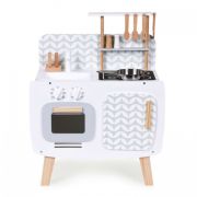 Bucatarie din lemn pentru copii cu accesorii, 58 x 29 x 73 cm, ecotoys w10c863 edeediw10c863