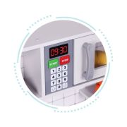 Bucatarie din lemn pentru copii cu accesorii, 70 x 30 x 93 cm, ecotoys tl403005 edeeditl403005