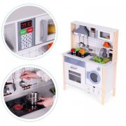 Bucatarie din lemn pentru copii cu accesorii, 70 x 30 x 93 cm, ecotoys tl403005 edeeditl403005