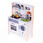 Bucatarie din lemn pentru copii cu accesorii, 70 x 30 x 93 cm, ecotoys tl403005 edeeditl403005