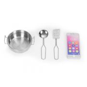 Bucatarie din lemn pentru copii cu accesorii, 90.3 x 31 x 90 cm, ecotoys tl053001 edeeditl053001