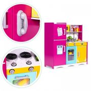 Bucatarie din lemn pentru copii cu accesorii, 92 x 29.5 x 83 cm, ecotoys tl40027 edeeditl40027