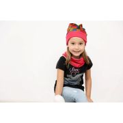 Guler copii Red Abstract, in strat dublu, marime universala KDEGUL00ADB
