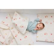 Lenjerie pat copii Mici Indieni, din bumbac, 63x127 cm, 75x100 cm set 3 piese KDELP3753563127MI