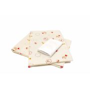 Lenjerie pat copii Mici Indieni, din bumbac, 70x110 cm, 110x125 cm set 4 piese KDELP41103570110MI