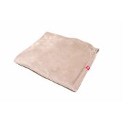 Paturica pufoasa de plus bej, din polyester, 100x120 cm KDEPPB100120