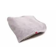 Paturica pufoasa de plus gri, din polyester, 100x120 cm KDEPPG100120