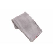 Paturica pufoasa de plus gri, din polyester, 100x120 cm KDEPPG100120