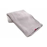 Paturica pufoasa de plus gri, din polyester, 75x75 cm KDEPPG7575