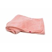 Paturica pufoasa de plus roz, din polyester, 120x150 cm KDEPPR120150