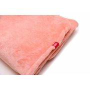 Paturica pufoasa de plus roz, din polyester, 120x150 cm KDEPPR120150