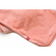 Paturica pufoasa de plus roz, din polyester, 75x75 cm KDEPPR7575