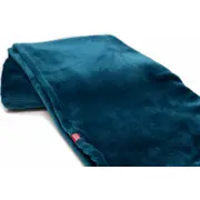 Paturica pufoasa de plus turcoaz, din polyester, 75x75 cm KDEPPT7575