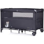 Patut pliabil chipolino relax anthracite cu laterala culisanta hubkosire256an