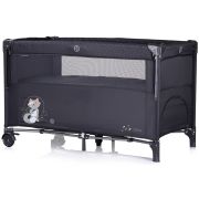 Patut pliabil chipolino relax anthracite cu laterala culisanta hubkosire256an