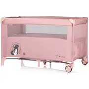 Patut pliabil chipolino relax pink marshmallow cu laterala culisanta hubkosire259pm