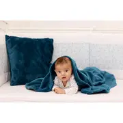 Perna pufoasa de plus Albastru Turcoaz, din polyester KDEPT4040