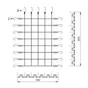 Plasa de catarat pentru spatii de joaca 1.5 x 2 m kbt - okekbt330.002.021.001
