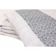 Set protectii patut Gray Hearts, din bumbac, 63x127 cm KDE35NBGRAH63127