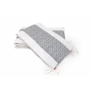 Set protectii patut Gray Hearts, din bumbac, 70x140 cm KDE35NBGRAH70140